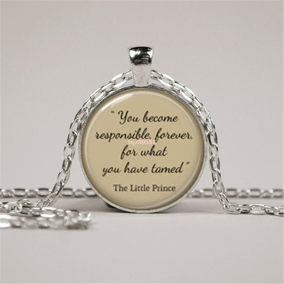 Handmade Jewelry - Inspirational Winnie Quote necklace